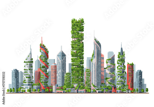 Futuristic Eco-Friendly Cityscape Design.