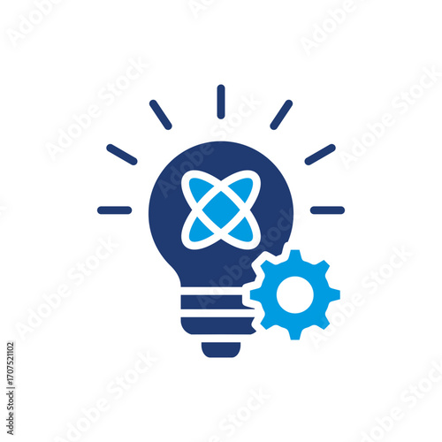 Innovation Icon Vector Illustration Blue Version