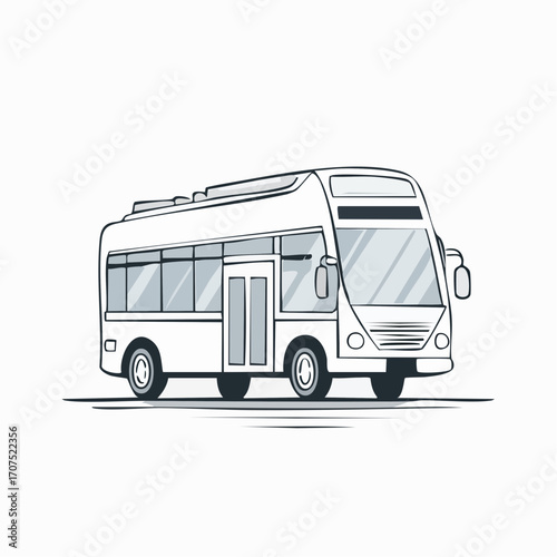 White bus transporting passengers along city street during daytime, showcasing modern transportation and urban lifestyle.