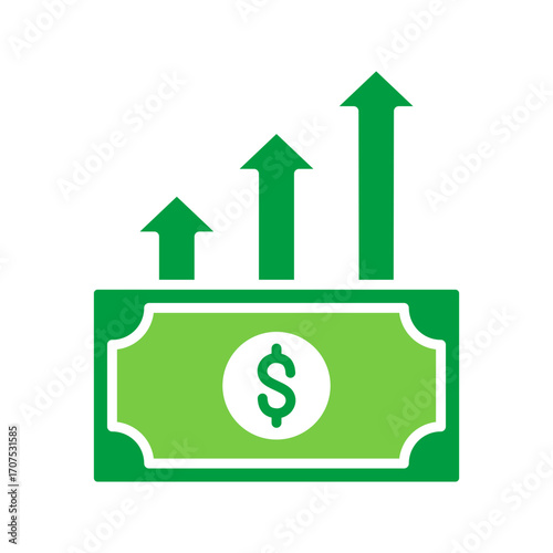 Growth Icon Vector Illustration Green Version