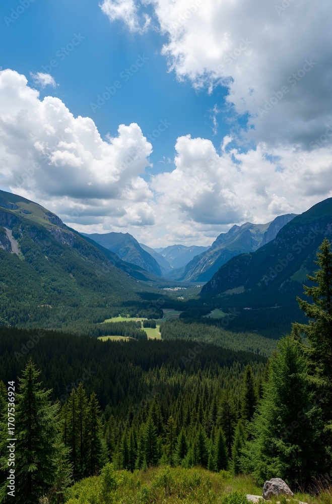 Fototapeta premium mountain landscape in the alps