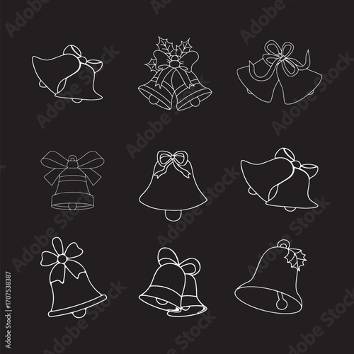 set of christmas hats