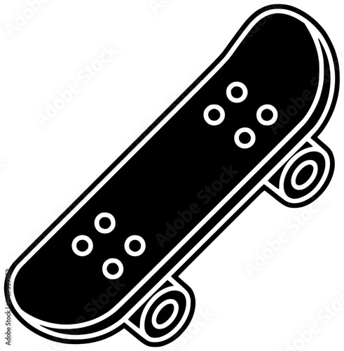 skateboard illustration equipment silhouette tool logo skate icon board outline sport lifestyle set hobby deck activity skateboarding art skater shape and vector graphic background