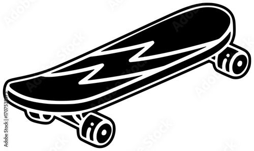 skateboard illustration equipment silhouette tool logo skate icon board outline sport lifestyle set hobby deck activity skateboarding art skater shape and vector graphic background