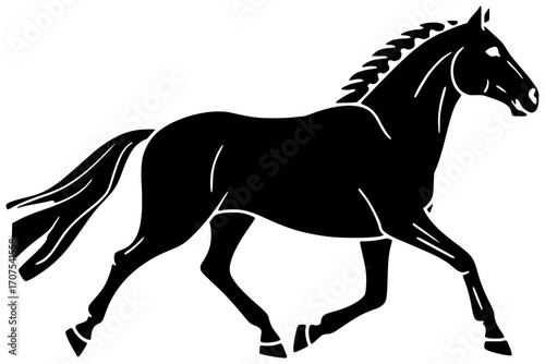 animal illustration horse silhouette nature logo farm icon cute outline pattern brown cartoon stallion equine domestic art fabric decorative shape women vector graphic background