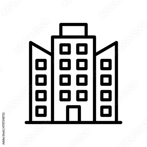 Company Icon Vector Illustration Line Version