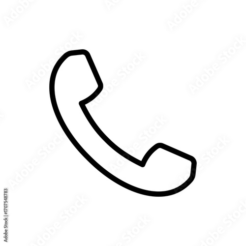 Phone Icon Vector Illustration Line Version