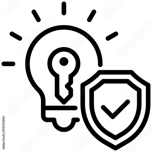 intellectual property icon isolated on white background. vector illustration icon for passive Income and investment