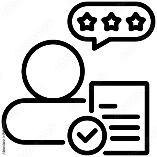 reviewer icon isolated on white background. vector illustration icon for passive Income and investment