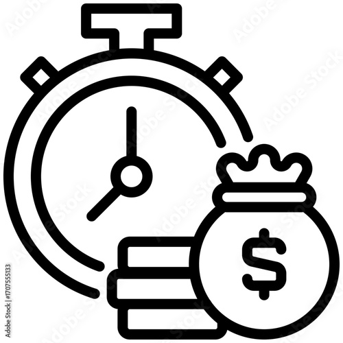 annuities icon isolated on white background. vector illustration icon for passive Income and investment