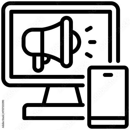 digital agency icon isolated on white background. vector illustration icon for passive Income and investment