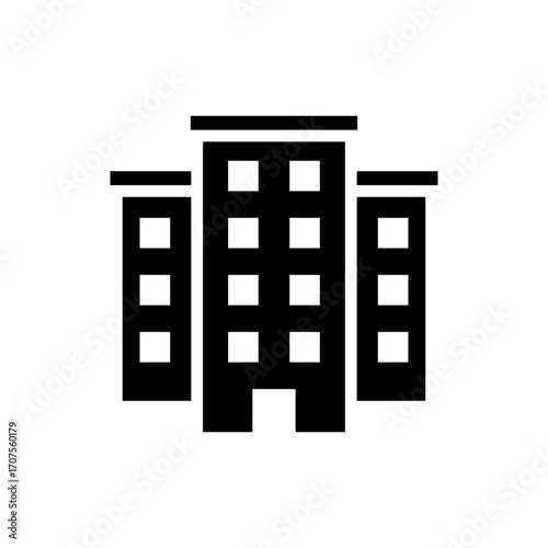 Office Icon Vector Illustration Glyph Version