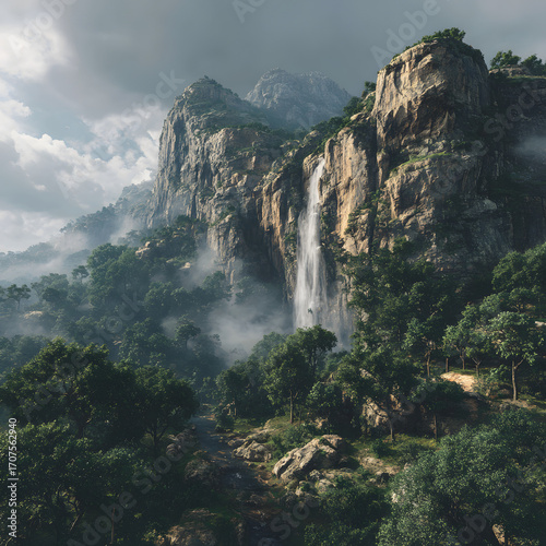 view of the mountains
