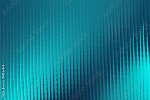 Abstract turquoise background with textured vertical lines and gradient effect art