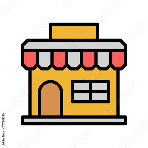 Market Icon Vector Illustration Color Version