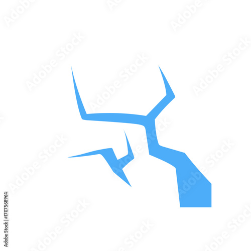 ice crack vector