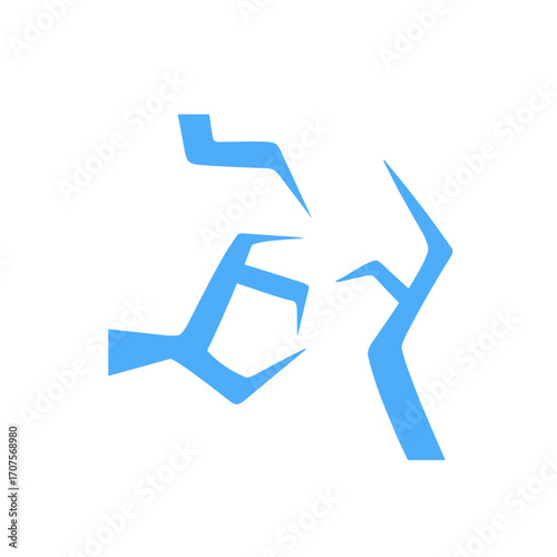 ice crack vector