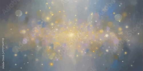 Abstract vector background with a dark blue muted watercolor style