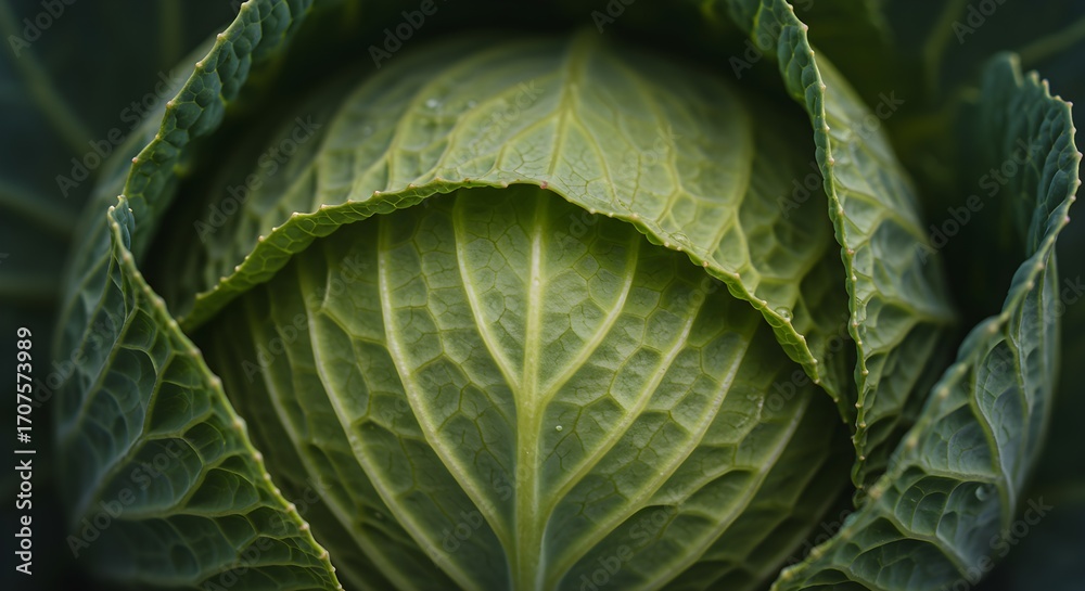Fototapeta premium Closeup head of cabbage