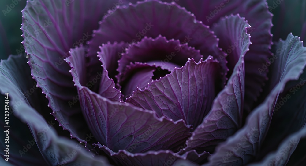 Fototapeta premium Closeup purple cabbage