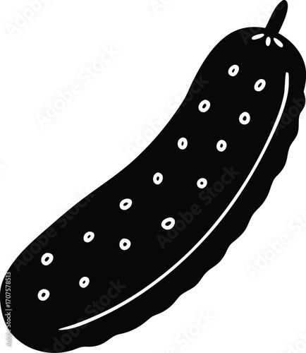 a Pickle with Seeds cucumber vegetable