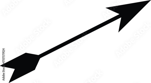  black arrow flat style icon
