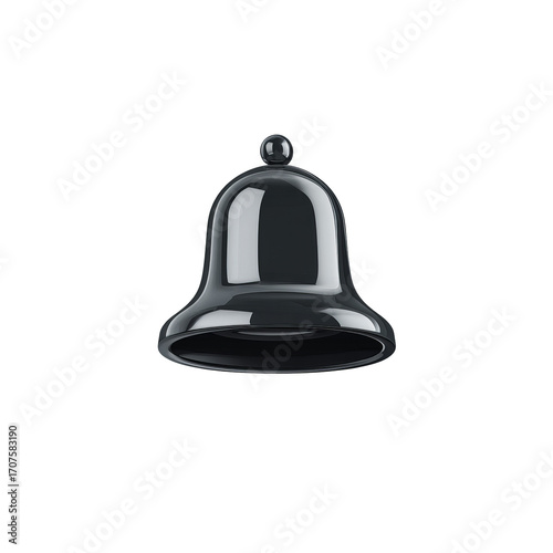Shiny black bell icon