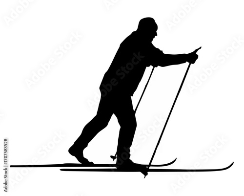 Nordic Skier in Action.eps
