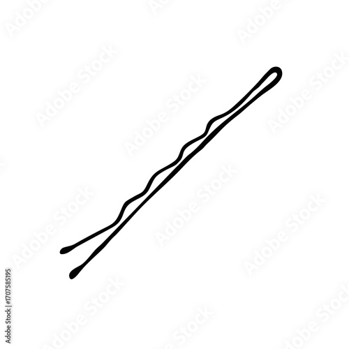 Bobby pin illustration
