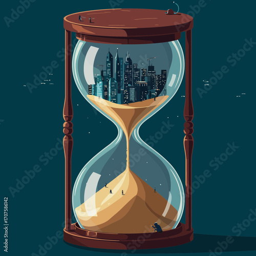 Urban Civilization Transforming Through Sands of Time