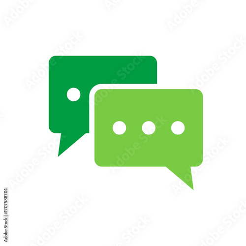 Communication Icon Vector Illustration Green Version