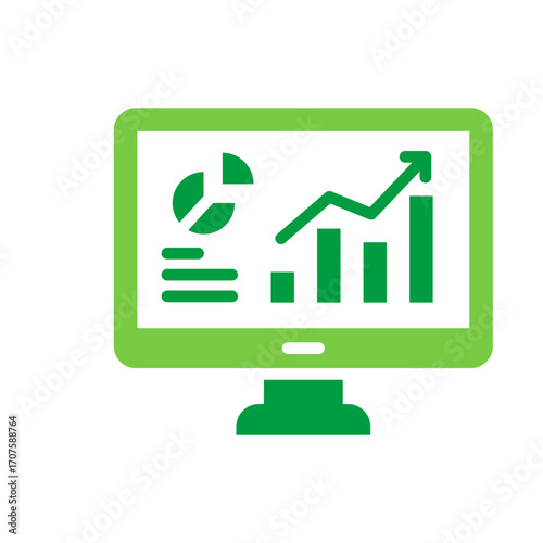 Dashboard Icon Vector Illustration Green Version