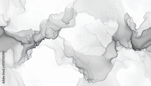 墨のにじみテクスチャ,淡い墨のバックグラウンド,Generative AI,AI画像