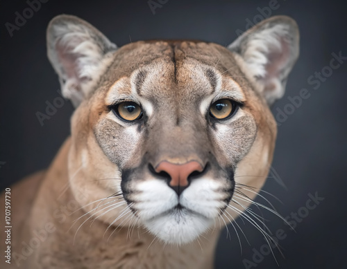 Close-up portrait of cougar