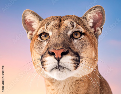 Close-up portrait of cougar