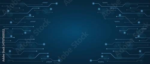 Circuit technology system. For business presentation. Abstract background