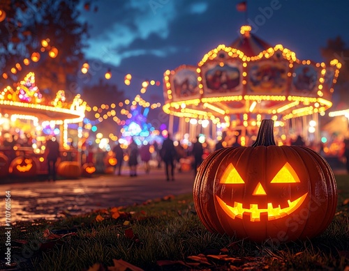 Halloween amusement park