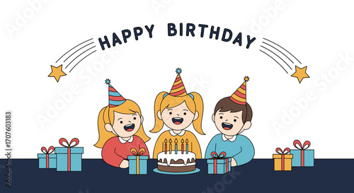 Celebrate your special day with friends and family at this joyous birthday party.