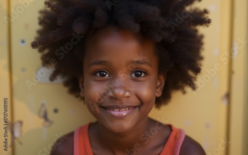 Wallpaper Mural Portrait of beautiful African girl. High quality Torontodigital.ca
