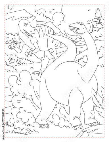 Ankylosaurus Raising Dust Coloring Page: Armored Dinosaur in Motion
