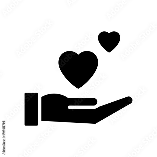 Loyalty Icon Vector Illustration Glyph Version