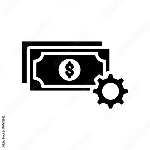 Cost Icon Vector Illustration Glyph Version