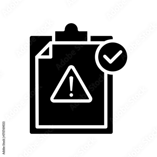 Contingency Icon Vector Illustration Glyph Version