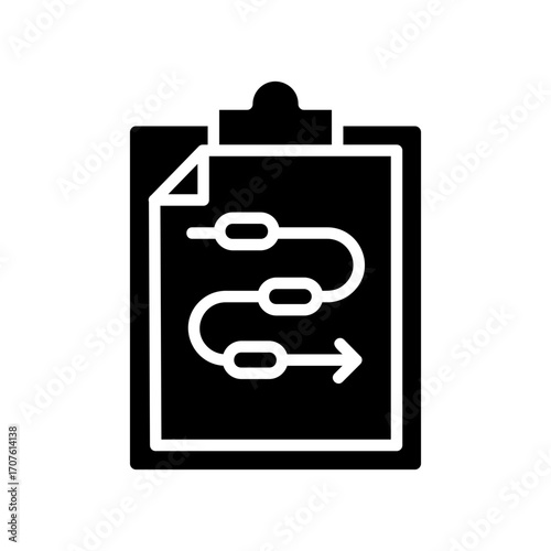 Procedure Icon Vector Illustration Glyph Version