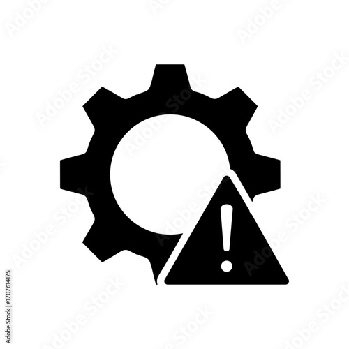 Risk Icon Vector Illustration Glyph Version
