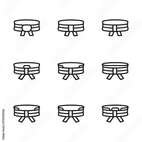 Martial Arts Belt Line Art Training