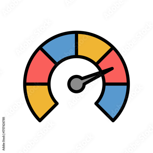 Indicator Icon Vector Illustration Color Version