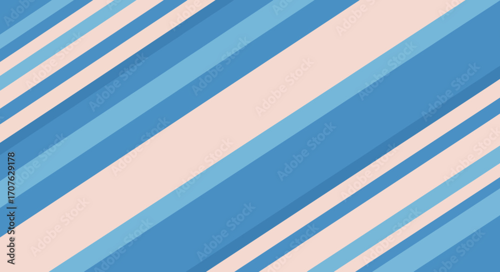 Obraz premium Abstract diagonal stripes in shades of blue and pink, creating a modern geometric pattern.