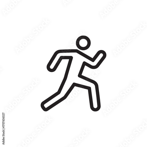 Running Athlete conquering limits with every stride