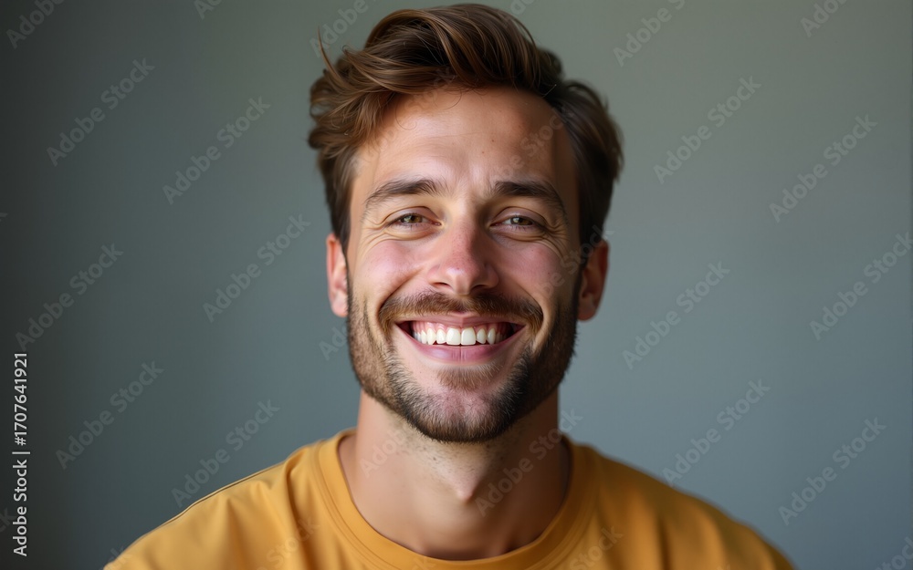 Obraz premium Satisfied confident guy. High quality